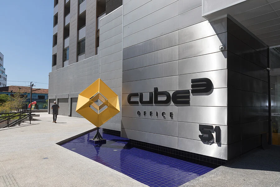 Edifício comercial Cube Office — Localização do escritório da Dra. Sandra Montanhani em Guarulhos, SP